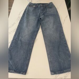 Classic Blue women Jeans wide leg